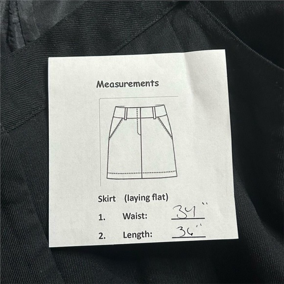 Talbots Women's Plus Size 16W Black A-Line Long Skirt with Pockets 100% wool - Picture 7 of 10